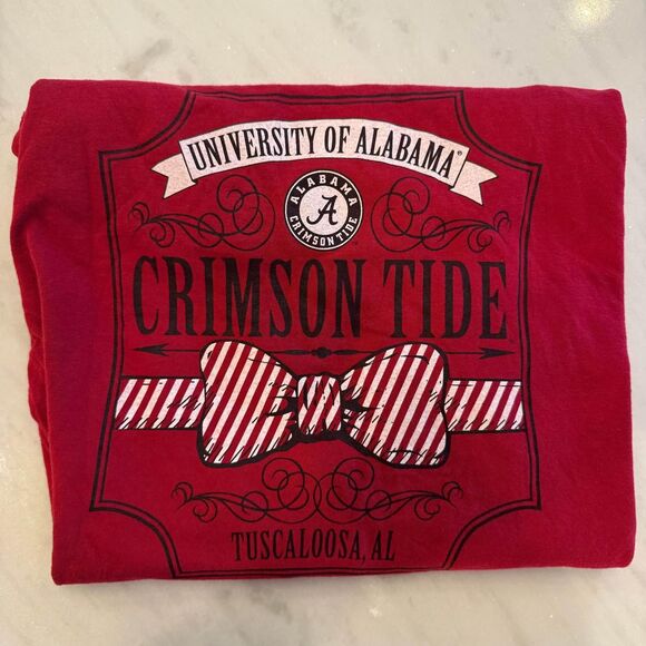 Alabama Crimson Tide SEC Long Sleeve T-Shirt - Tuscaloosa Bowtie Roll Tide‎ - Picture 5 of 8
